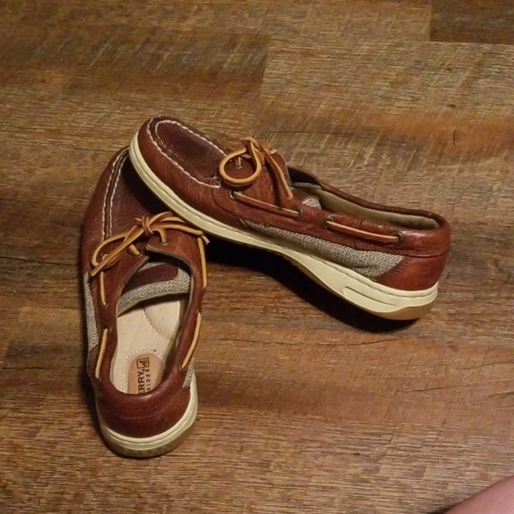 Leather top sider
